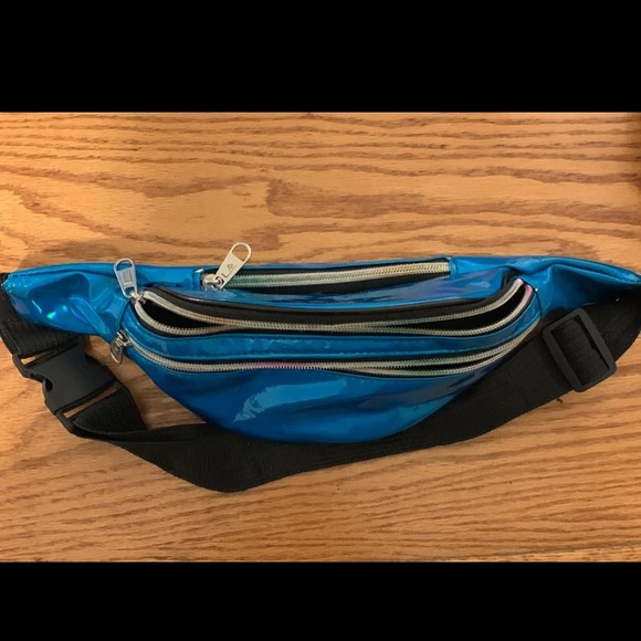 Blue Chrome Fanny Pack - Picture 1 of 1